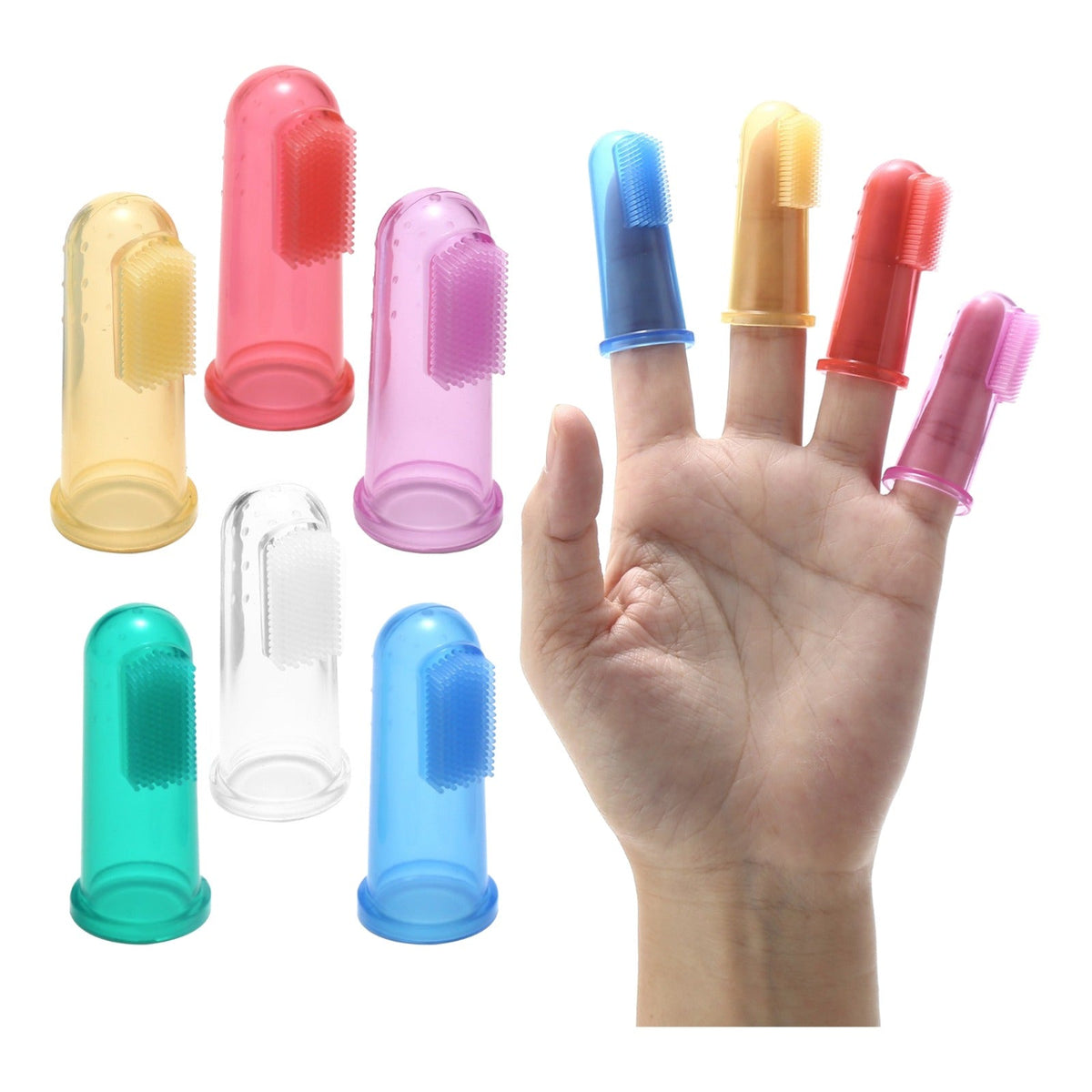 Dual-sided Silicone Finger Toothbrush - 6 Pack – The Autism Store