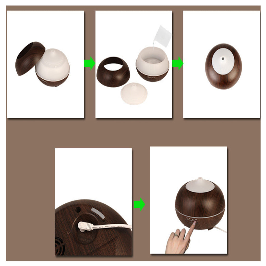 Mistyrious Essential Oil Humidifier Natural Oak Design With Easy Remote (Copy) SHOPS