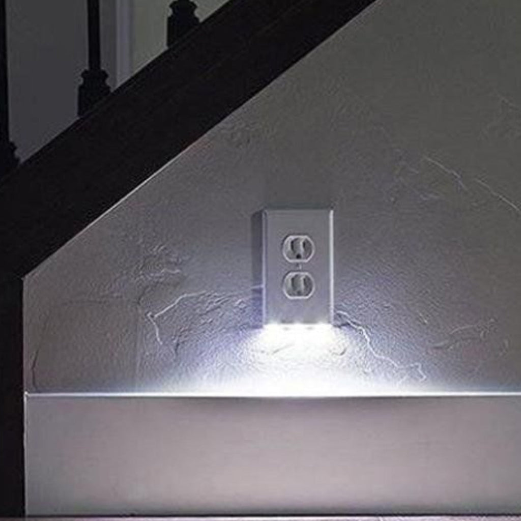 Path Lighter Auto Motion Wall Plate LED Light  2- PACK Vista Shops