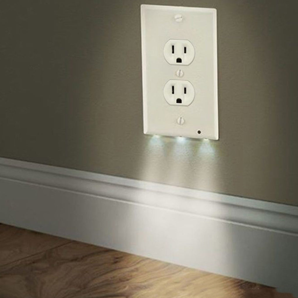 Path Lighter Auto Motion Wall Plate LED Light  2- PACK Vista Shops