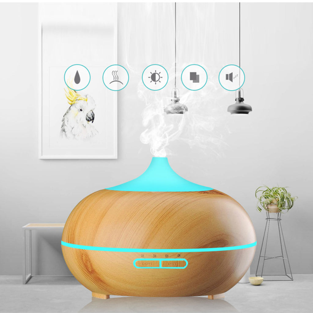 Mistyrious Essential Oil Humidifier Natural Oak Design With Easy Remote (Copy) SHOPS