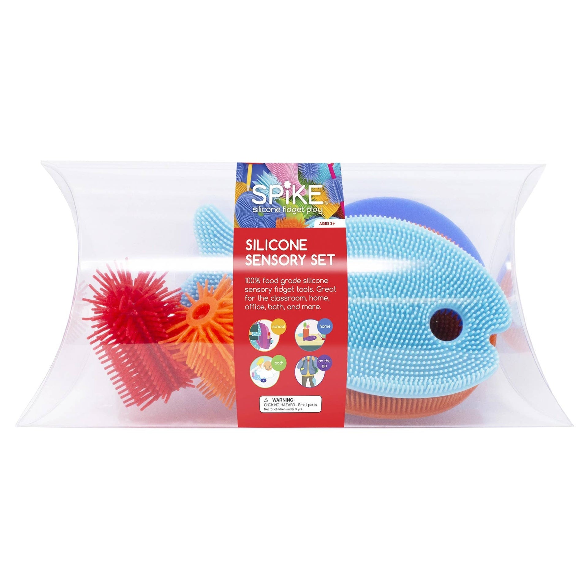 6 PCS Fidget Toys Set, Silicone Sensory Toys, Reusable Fidget Toy Set, Fidget Spielzeug Set, Sensory Toys Autism, Sensory Fidget Toys Suitable for Children and Adults over 3 years (Different Shape