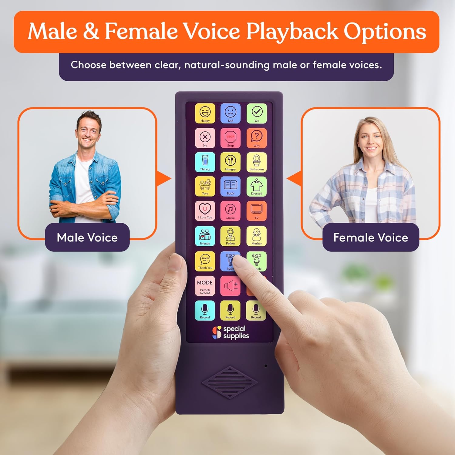 Speaking Divice Talker Buddy AAC Communication Device for Non-Verbal Kids & Adults – S ...