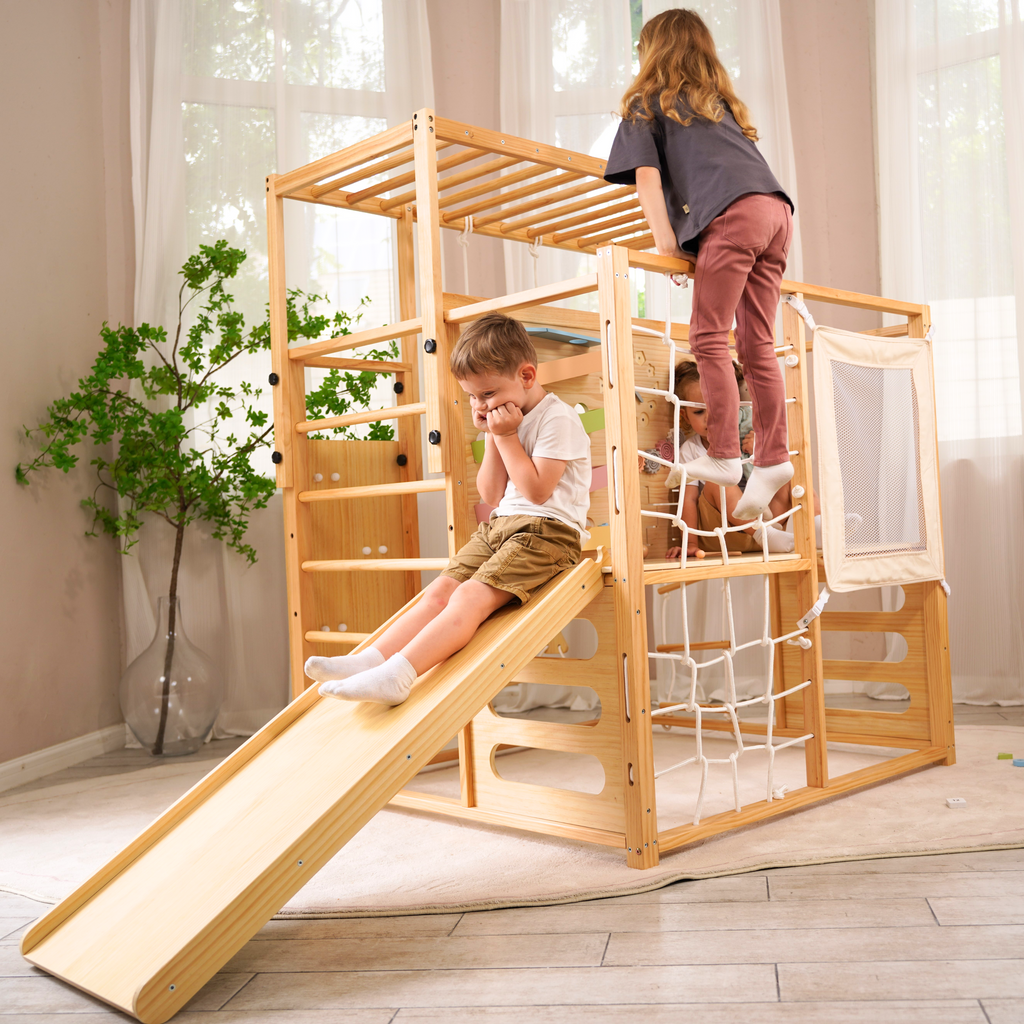 Sliding Activity Alpine Adventure Indoor Play Gym – Climber, Slide & Kids Activity Set ...