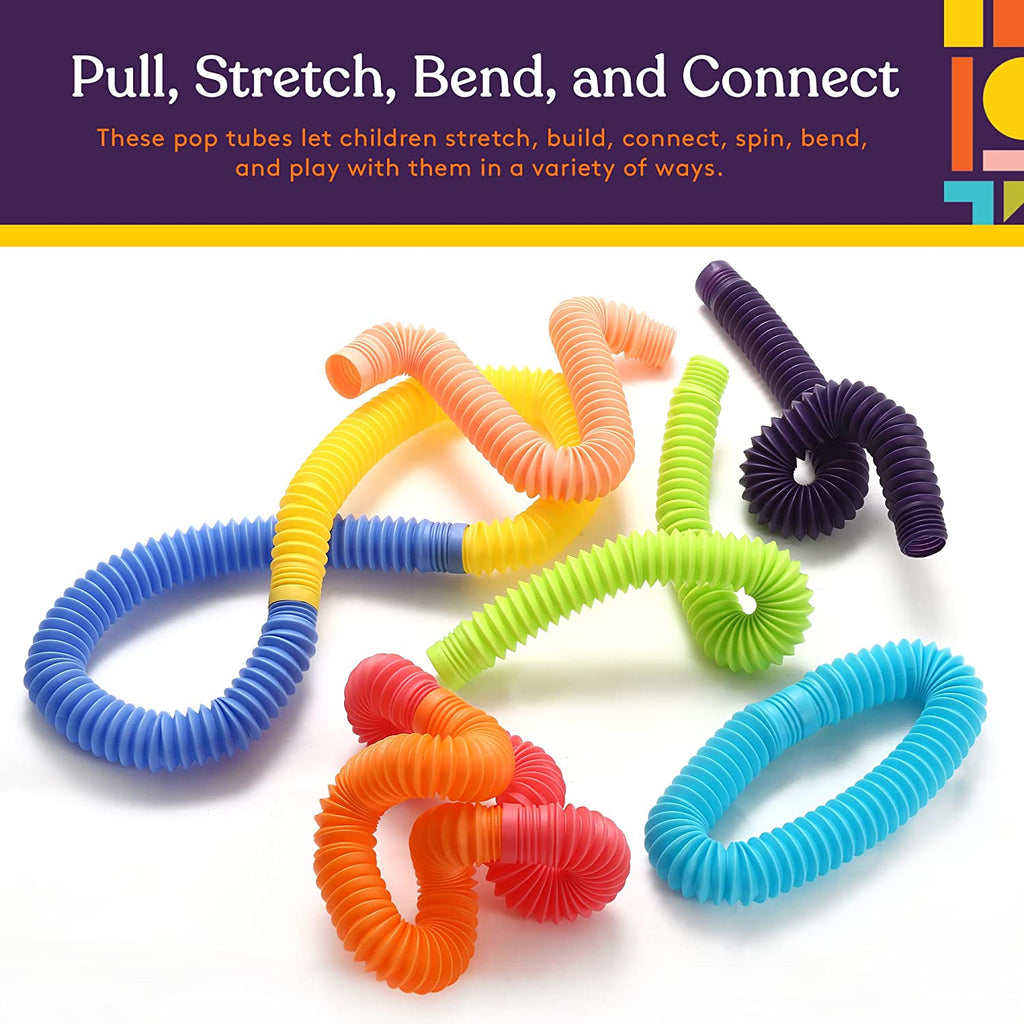 Pop Tube Storage Giant Pop Tubes (Multi-Color): 8 Pack – The Autism Store