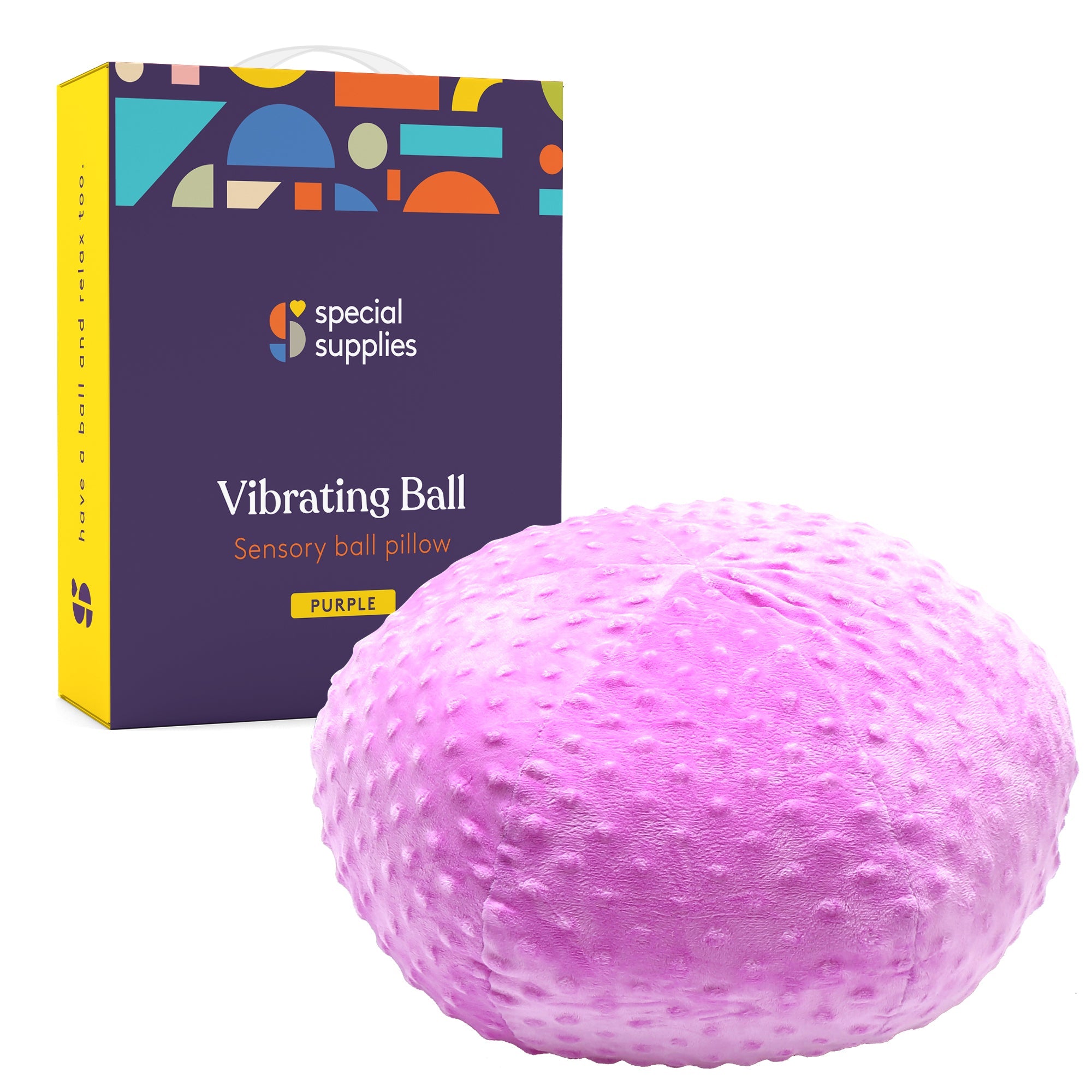 Vibrating Ball Pillow Sensory Pressure Activated for Kids and Adults Blue Vibrating Ball Pillow Sensory Pressure Activated for Kids and Adults Blue