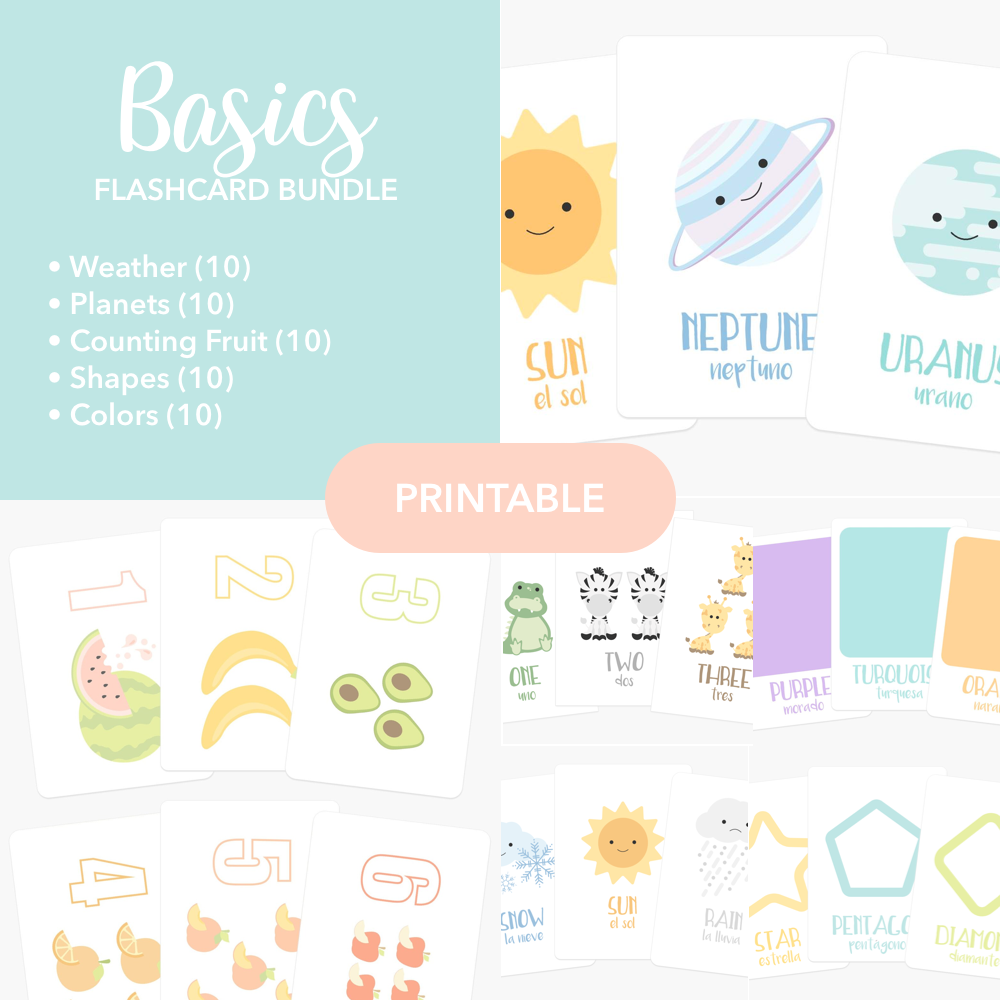 Basic Flashcards Basics Flashcards Printable β The Autism Store