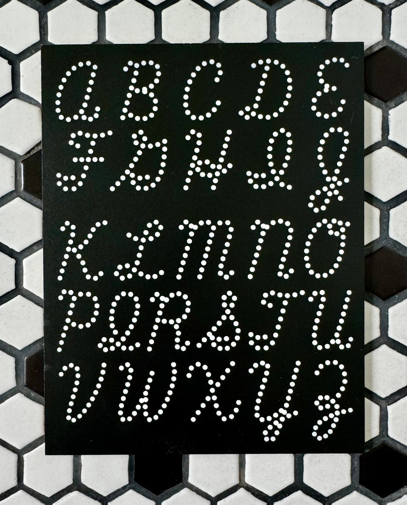 Travel Written In Cursive Travel Size Uppercase Cursive Letters – The Autism Store