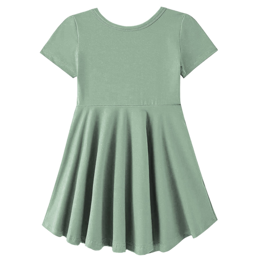 Sage Bamboo Twirl Dress with Pockets 10/12