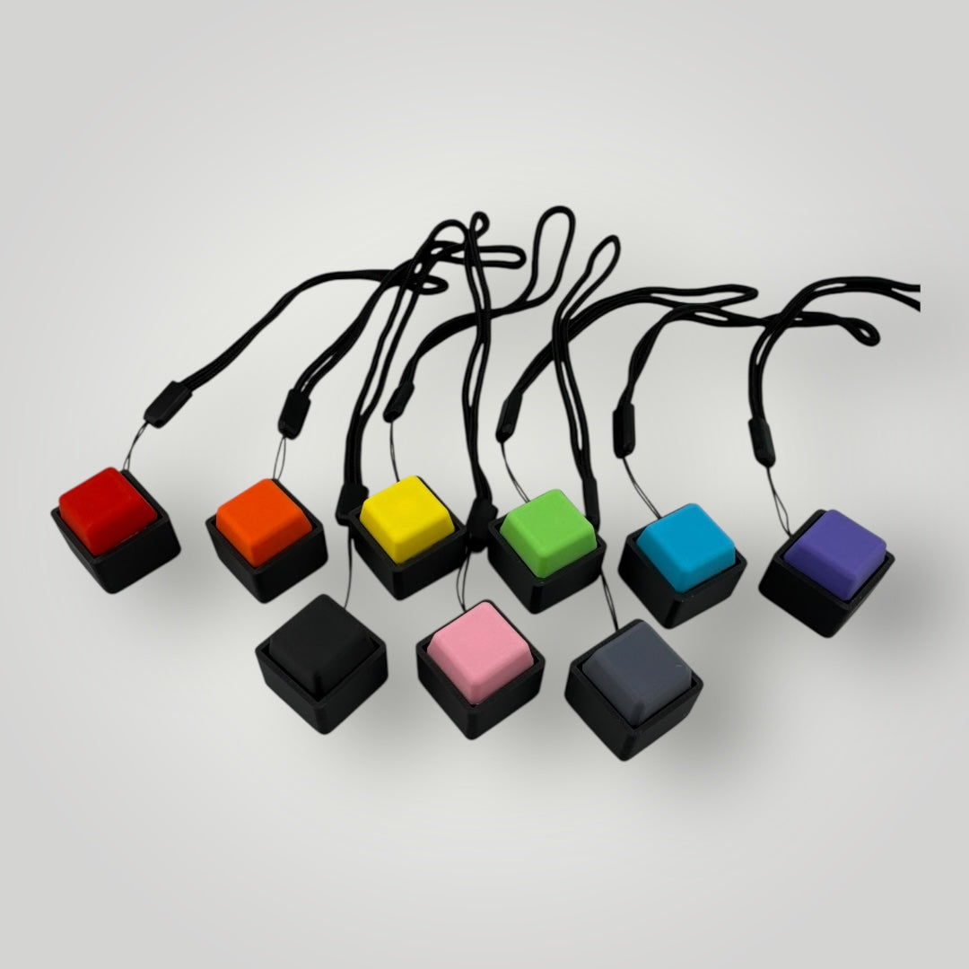 1 Mechanical Keyboard Fidget Clicker Toy Keychain – The Autism Store