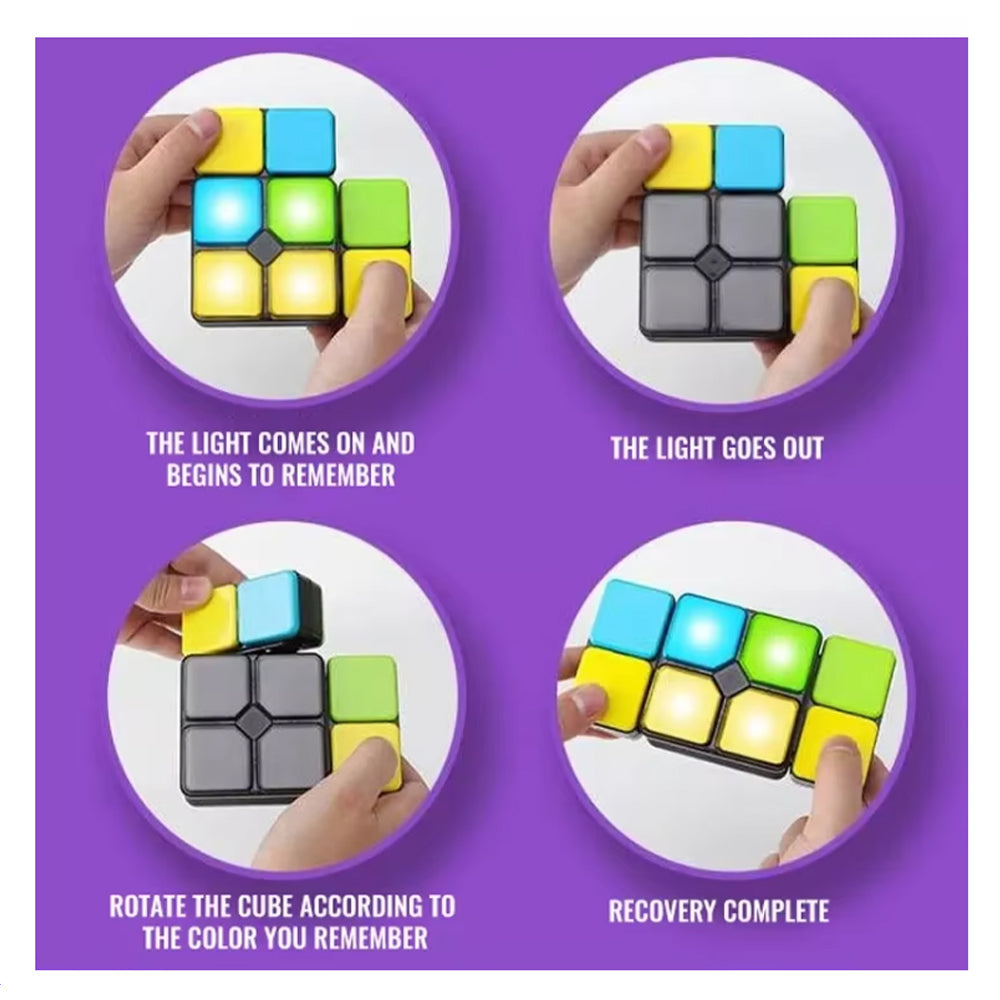 Magic Slide Fidget Magic Cube Flip Slide Match Memory Game Electronic Handheld Fidget Toy ...