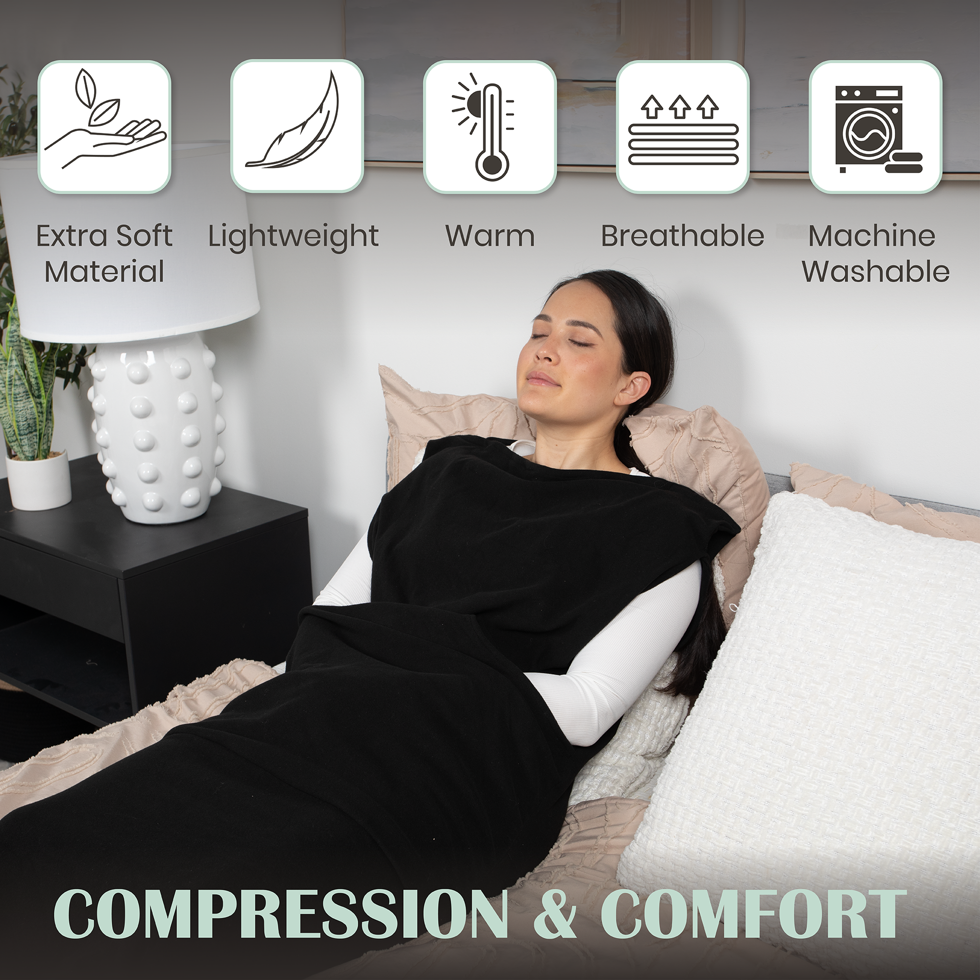 Wearable Compression Blanket Hoodie for Sensory Issues, ADHD, Autism ...