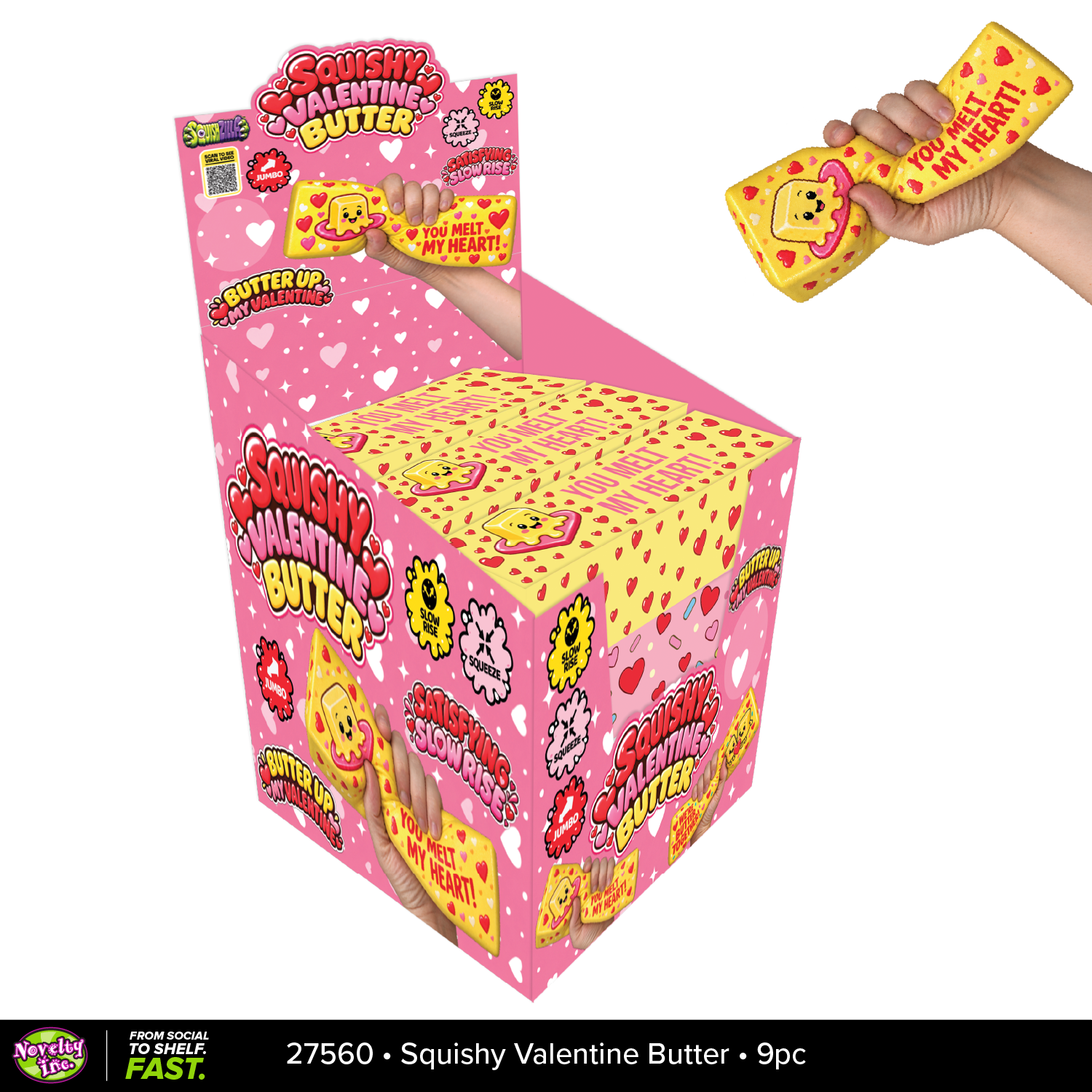 Fun Doh Valentines Day JUMBO Butter Squishy - PREORDER expected 12/22 ...