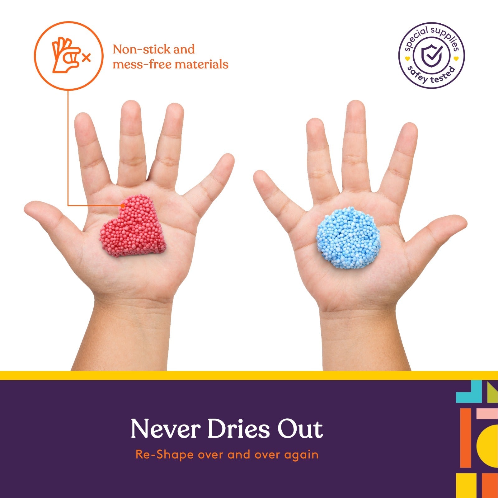 Fun Foam Modeling Foam Beads Play Kit ( 10 Blocks)- 4 Shapes – The ...