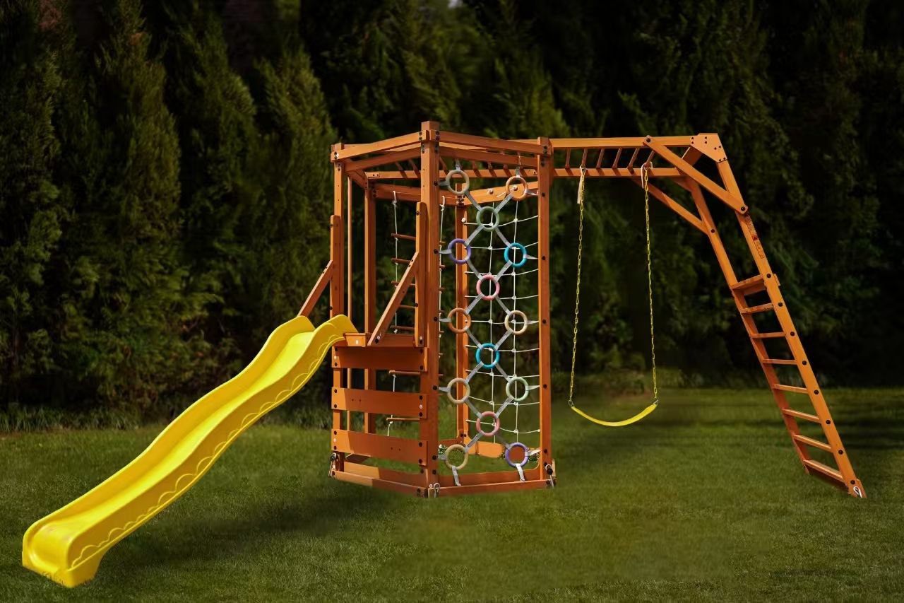 Avenlur Hawthorn XL Wooden Outdoor Playset – Slide, Swing