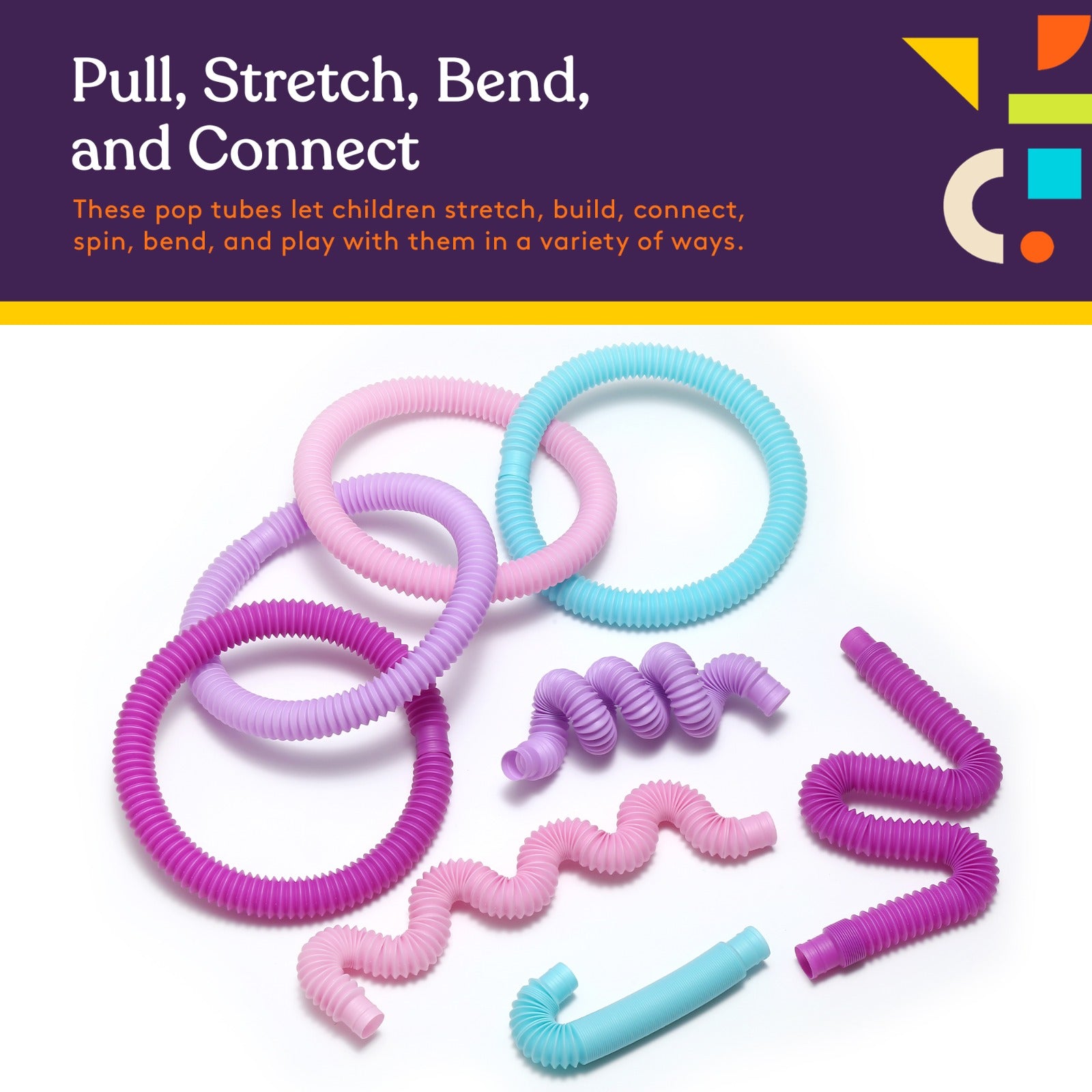Pop Tube Storage Pop Tubes (Multi-Color): 8 Pack – The Autism Store
