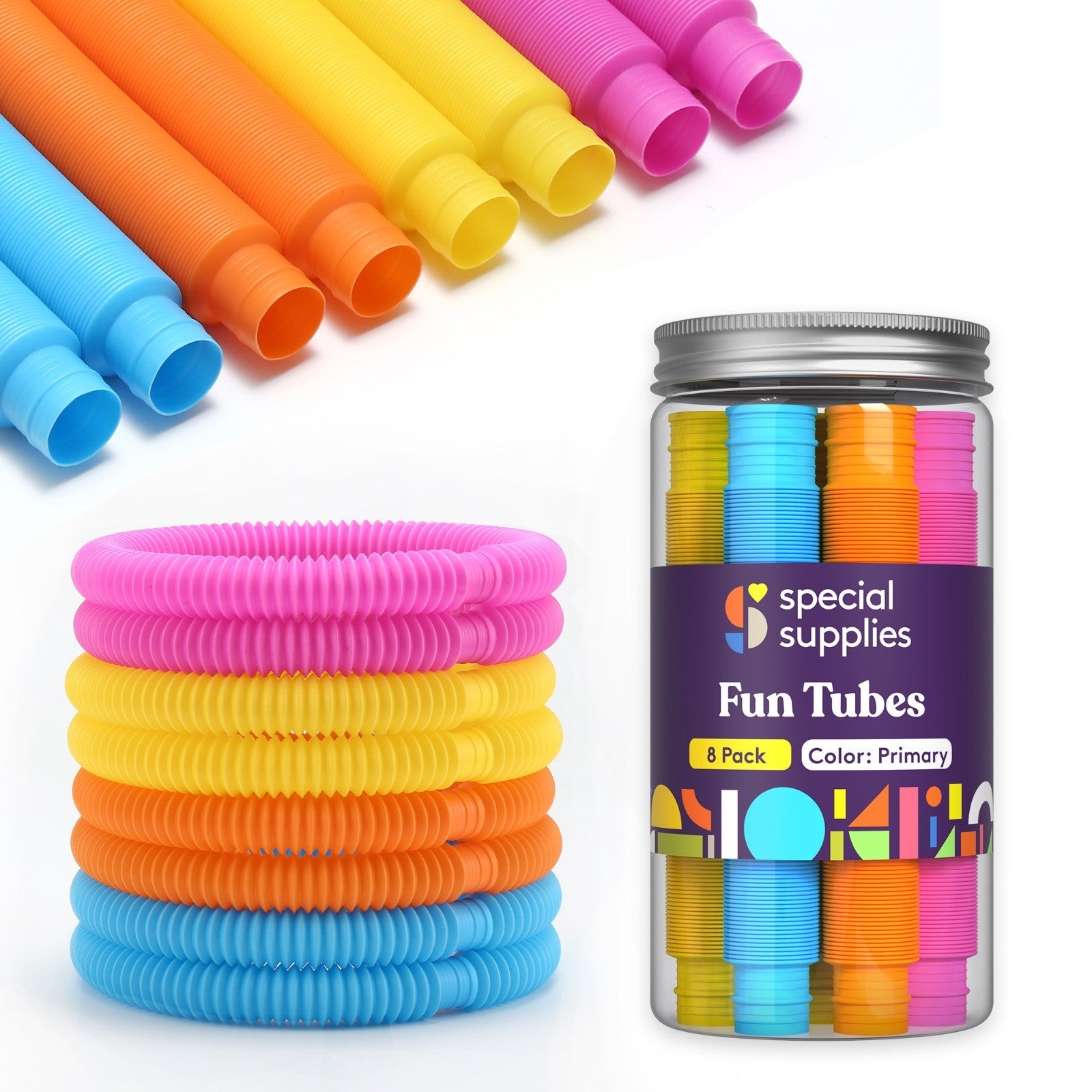 Tube Color Popsicles Pop Tubes (Multi-Color): 8 Pack – The Autism Store