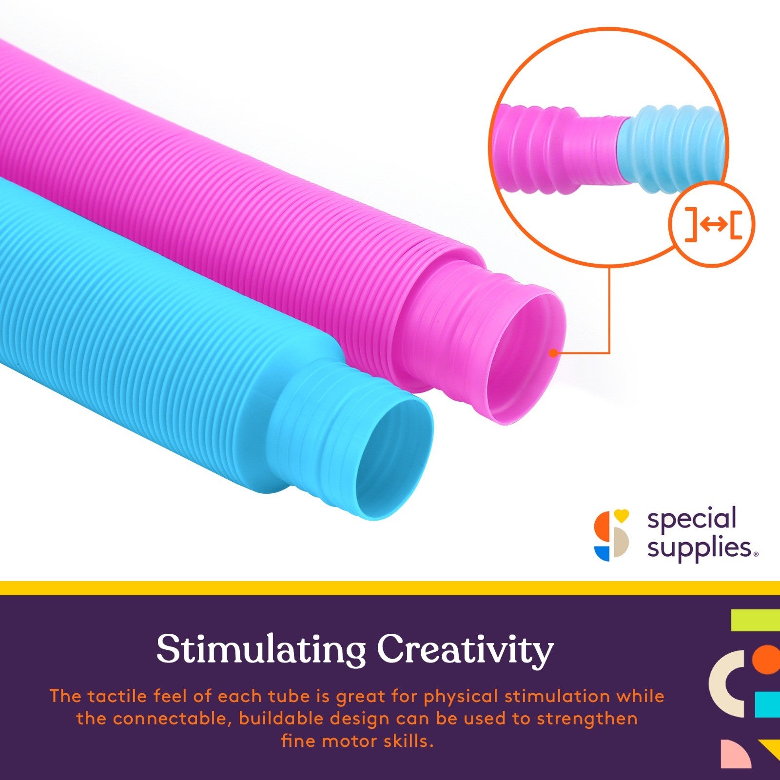 Pop Tube Storage Pop Tubes (Multi-Color): 8 Pack – The Autism Store